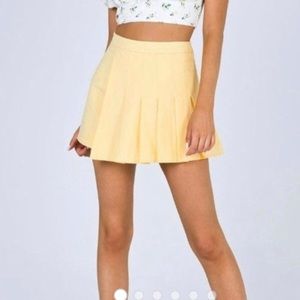 Princess Polly 90s Yellow Skort